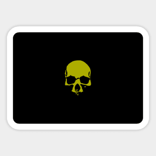 Black Flag Skull Sticker